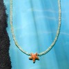 Ross-Simons Opal Bead Necklace With Coral Starfish in 18kt Gold Over Sterling Size 18 - 4 of 4