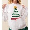 Women's Sparkle Christmas Tree Sweater - Mainstrip - 2 of 3