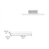 OUTSUPPLY 2 Pcs Floating Shelves, Wall Shelves for Bedroom, Bathroom, Living Room with Easy Installation - 3 of 4