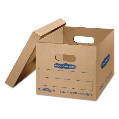 Bankers Box SmoothMove Classic Small Moving Boxes 15l x 12w x 10h Kraft/Blue 10/Carton 7714203