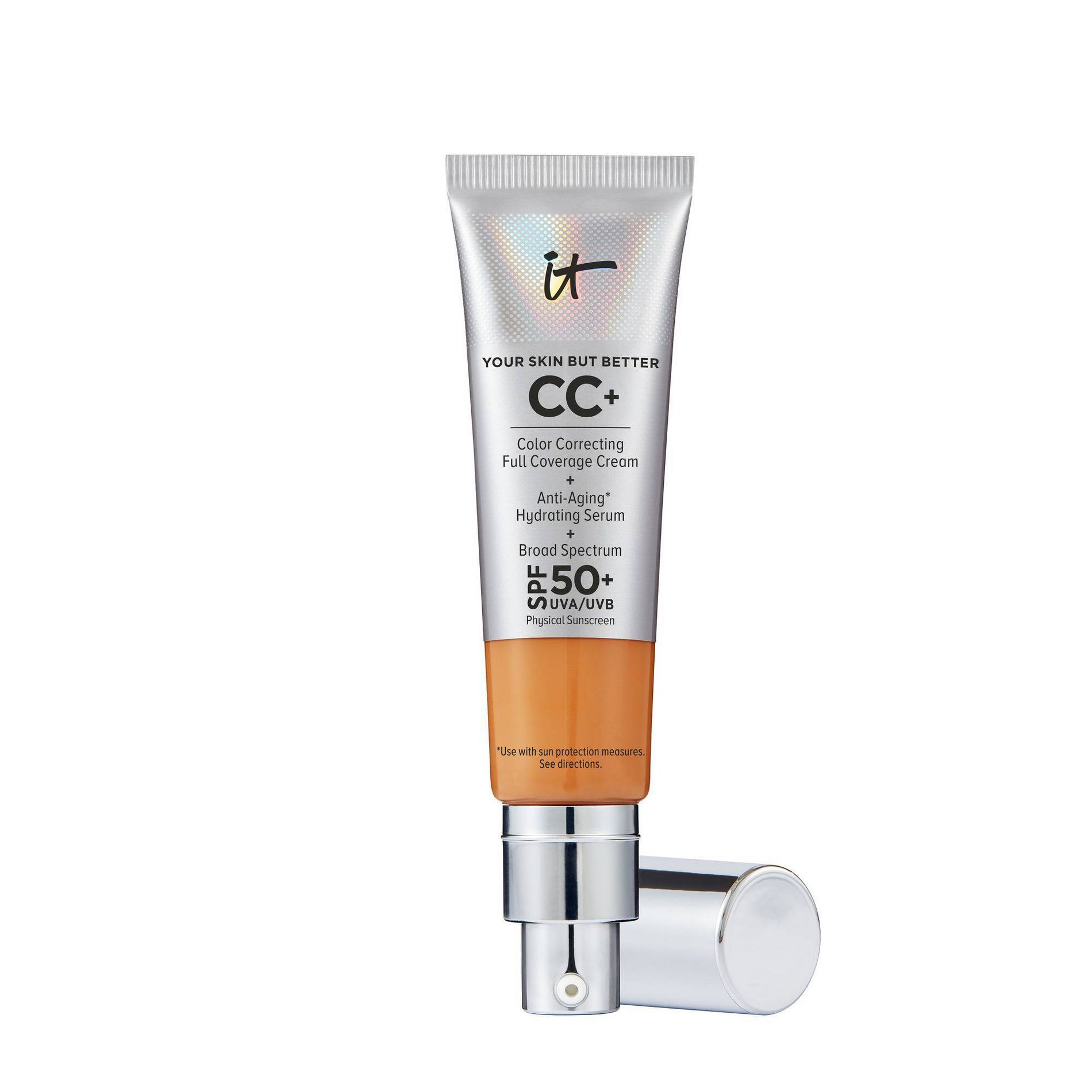 IT Cosmetics CC+ Cream - Extra Tan Rich - 1.08 fl oz - Ulta Beauty: Full Coverage, SPF Protection, Anti-Aging