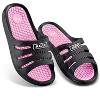 Collections Etc Lightweight Massaging Comfort Waterproof Slides - Helps Enhance Circulation in Feet for Indoor and Outdoor Use - 3 of 3