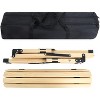 Portable Foldable Outdoor Picnic Table - Natural Beech Wood Camping Table with X-Frame Design -Small Sizes - 4 of 4