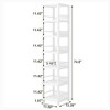 Kumasinova 6-Tier Corner Bookshelf,Tall Bookcase with Display Shelves & Metal Frame,Bookcases for Living Room,Bedroom,Office,Kitchen,Bathroom - 3 of 4