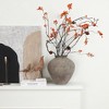 LuxenHome Rustic Ceramic Vase, Terracotta Pot with Earthy Gray-Brown Finish, Handcrafted - 2 of 4