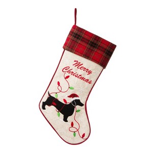 FIONECA Dachshund Christmas Stocking - 1 of 4