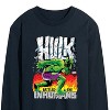 Men's - Marvel - Hulk Battles the Inhumans Long Sleeve Graphic T-Shirt - 2 of 4