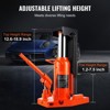 VEVOR Hydraulic Toe Jack, 10 Ton On Toe Toe Jack Lift, 20 Ton On Top Lift Capacity Machine Jack, 1.2-7.5 in Toe Height, Orange - 4 of 4