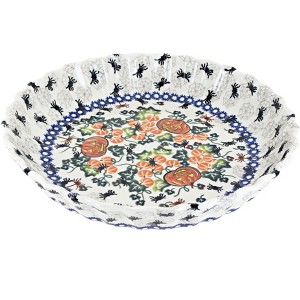 Blue Rose Polish Pottery 100 Vena Pie Plate - 1 of 1