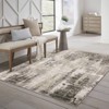 Nirvan Abstract Etchings Indoor Area Rug Gray/Beige - Captiv8e Designs - 2 of 4