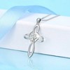 Infinity love heart celtic knot cross pendant size:0.85*0.92 Inch, BOX chain length:20"(50.4cm),1.0mm width,TOTAL weight:4.5g - 4 of 4
