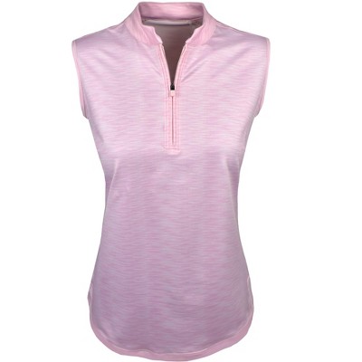 Snake Eyes Golf Ladies 1/4 Zip Sleeveless Mock Polo