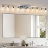 DAKAFUL Modern Bathroom Vanity Light, 4/5/6/8/10-Light Vanity Fixtures with Clear Glass Shade, Reversible Wall Sconces Over Mirror,for Bedroom - 4 of 4