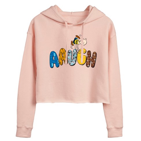 Women's - Peanuts -  Cropped Graphic Hoodie - image 1 of 4