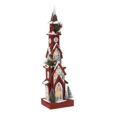 Melrose Lighted Winter Church Display