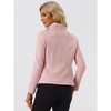Allegra K Women's Faux Suede Lapel Draped Outwear Open Front Jacket - 4 of 4