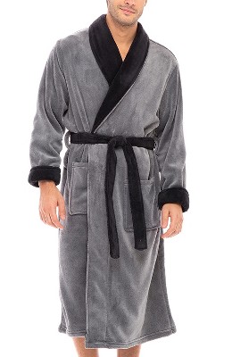 Men's Knit Robe - Goodfellow & Co™ Gray L/XL