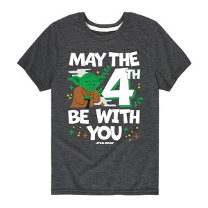Boys' - Star Wars - Yoda May The 4Th Short Sleeve Graphic T-Shirt - 1 of 4