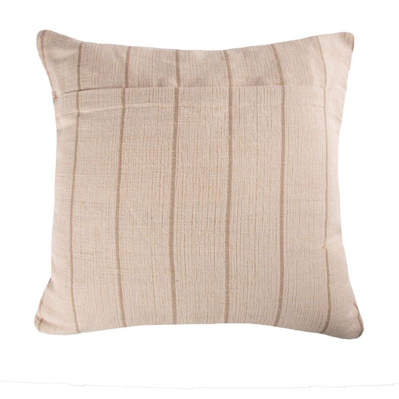 carol & frank 18" x 18" Jute Stripe Cotton Throw Pillow, 5 of 8