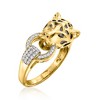 Ross-Simons 0.10 ct. t.w. Diamond Cheetah Ring in 18kt Gold Over Sterling - 4 of 4