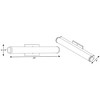 Progress Lighting Phase 1.1 1-Light LED Brushed Nickel Linear Bath Bar with Acrylic Shade - 2 of 4