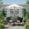 Aoodor Outdoor Dining Chair Cushions Set of 4, Waterproof Patio Furniture Seat Cushions, Outdoor Chair Pads with Ties - 2 of 4