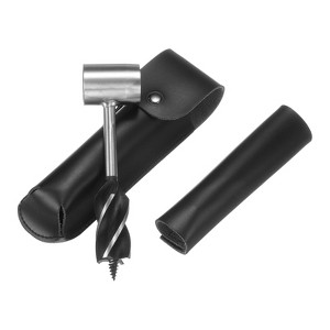 Unique Bargains Bushcraft Survival Tool Outdoor Portable Hand Auger Drill Silver 1 Pack - 1 of 4