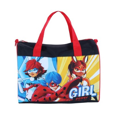 Miraculous Ladybug Duffel Bag Small Carry-On BunnyX Rena Rouge Girls Red Black