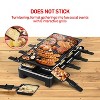 Techwood 1500W Indoor Table Grill with 8 Cheese Melting Pans - 3 of 4