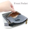Wrapables Mini Crossbody Cell Phone Bag, Black Deco - 3 of 4