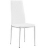 Maggift Dining Chair, Modern Dining Chair Set of Six for Kitchen with PU Material Seat, Living Room, Balcony, White, 11.6" *15"*387.9" - 4 of 4