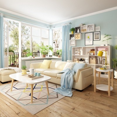 Famapy Modern Standard Bookcase White