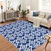 Area Rugs for Living Room,Modern Non-Slip Geometric for Hallway,Ultra-Thin Low Pile Large Carpet,Stain-Resistant Non-Slip Indoor Floor Mat for Bedroom - 3 of 4