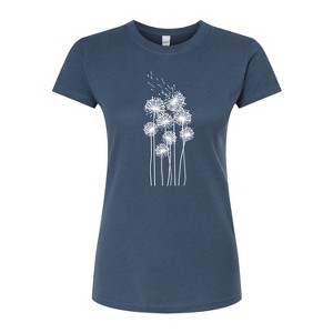 Women's - Instant Message - Tall Dandelions Fitted Graphic T-Shirt - 1 of 4