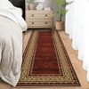 Machine Washable Area Rug with Rubber Backing Low Pile Modern Bordered Foldable Rugs - 4 of 4
