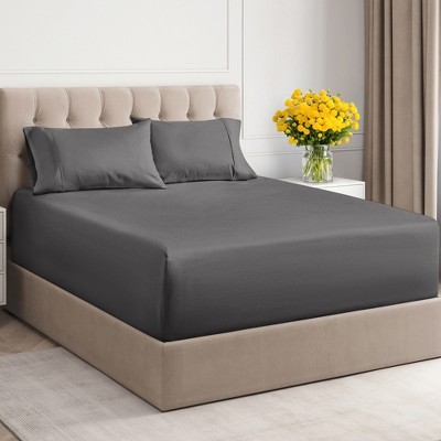 100% Cotton 400 TC 4 Piece Sheet Set - Extra Deep Pocket for 18"-24" Mattresses - CGK Linens