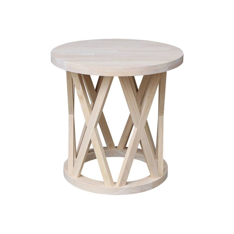 24" Ceylon Round End Table - International Concepts, 4 of 8