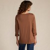 Lands' End Women's Supima Cotton Adjustable 3/4 Sleeve Boatneck Tunic - 2 of 4