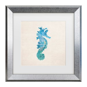Trademark Fine Art - Emel Tunaboylu  Mavi Matted Framed Art - 1 of 4
