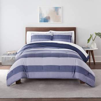 Twin Xl 2pc Multi Stripe Comforter Set Gray - Truly Soft : Target