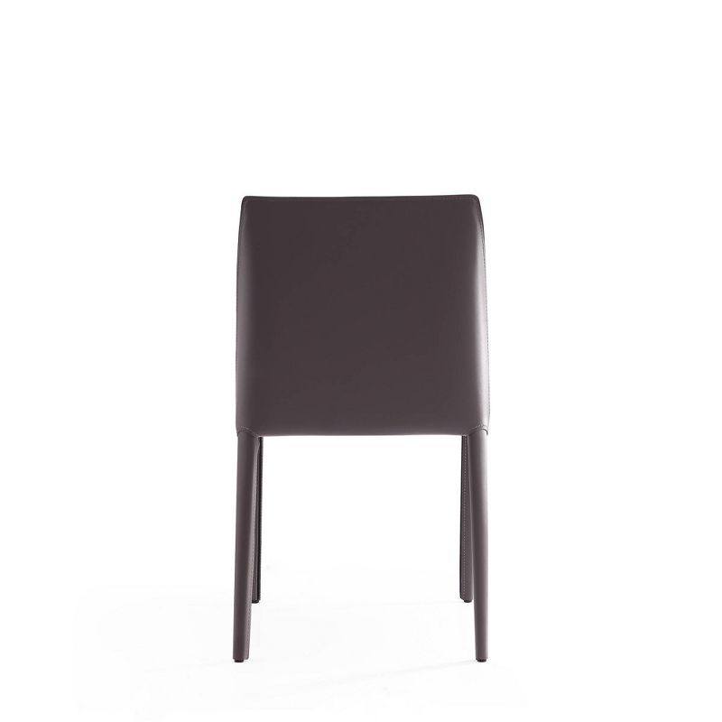 Set of 2 Paris Saddle Leather Dining Chairs - Manhattan Comfort, 6 of 10