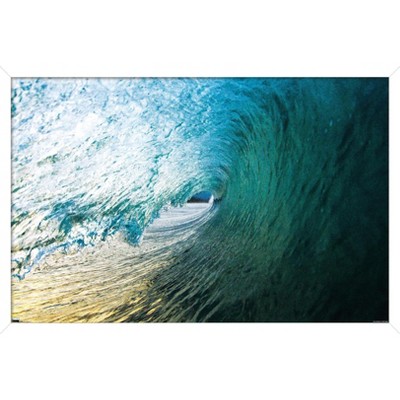 Trends International Surfing - The Lip Framed Wall Poster Prints White ...