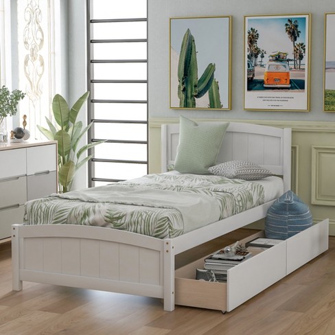 Target white cheap twin bed