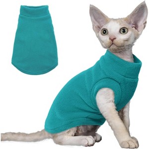 Dog Sweater, Cold Weather Pet Sweater, Pullover Fleece Vest, Soft Winter Coat for Medium Dogs and Cats - 1 of 4