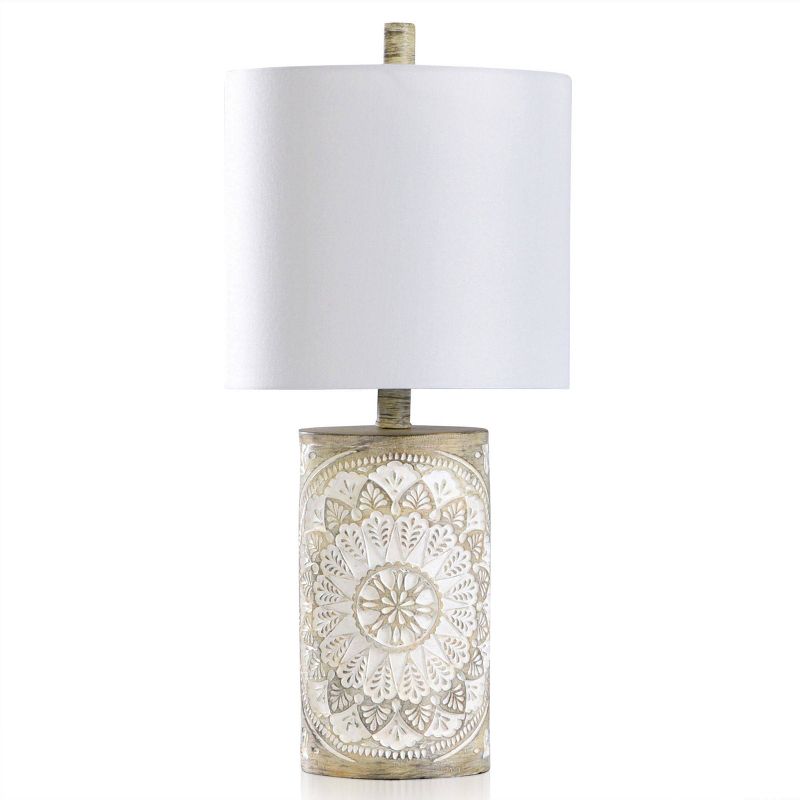 Traditional Painted Serviette Design Accent Table Lamp - StyleCraft, 1 of 8
