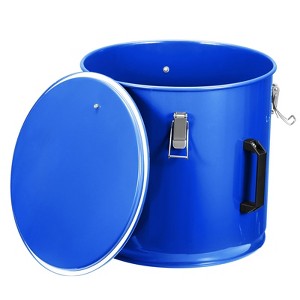 8 Gal Fryer Oil Bucket, Fryer Grease Bucket with Lid, Coated Carbon Steel Filter Pot with Rust - 1 of 4