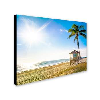 Trademark Fine Art -Preston 'Florida Beach Palm' Canvas Art