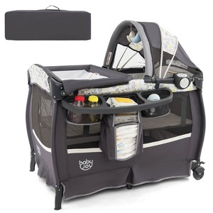 Infans 4 in 1 Portable Pack & Play Foldable Baby Bassinet w/ Mattress Carrying Bag - 1 of 4
