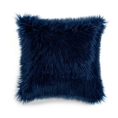 Oversize Mongolian Luca Soft Faux Fur Throw Pillow Cover - Lush Décor