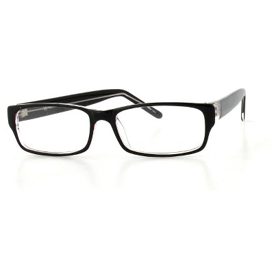 Soho 85 in Black Crystal Designer Reading Glass Frames ; Demo Lens